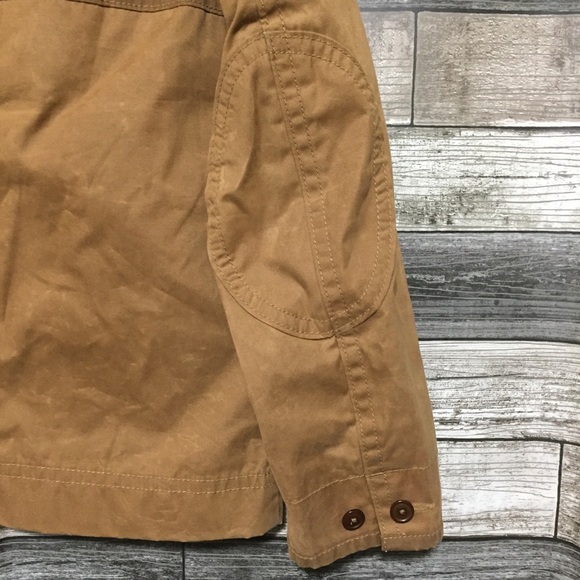 American Eagle Corduroy Collar Jacket Men’s S Brown Tan Full Zip Button Front - Picture 10 of 11